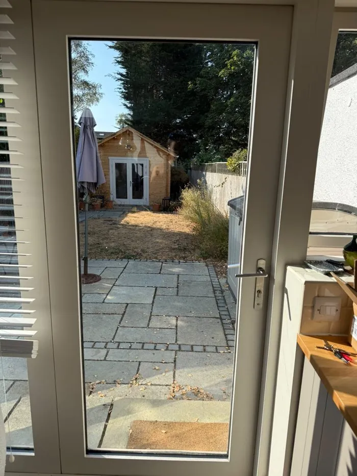 Back door with lever handle after a door realignment in Banbury